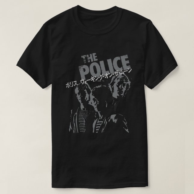 Camiseta Rocha Gráfica O Presente Perfeito Da Banda Policia (Frente do Design)