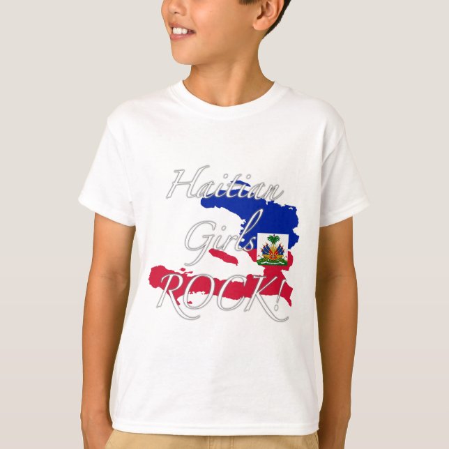 Camiseta Rocha haitiana das meninas! (Frente)