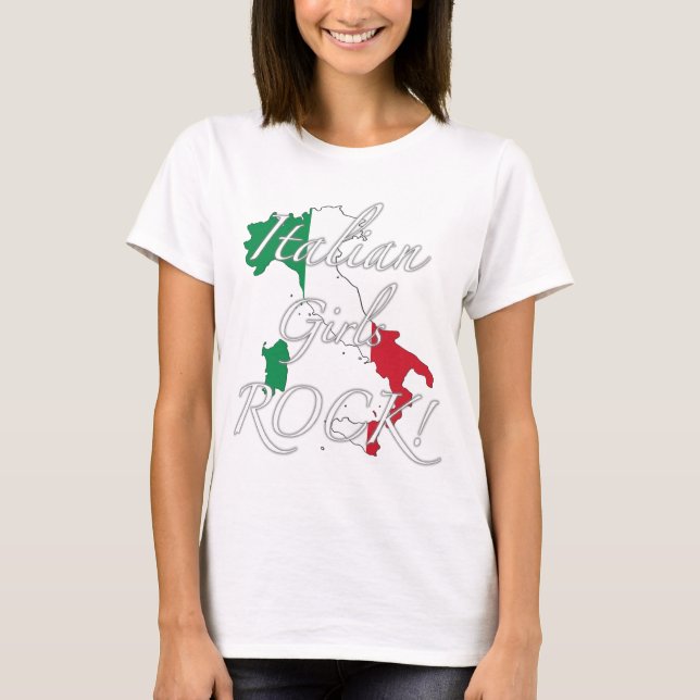 Camiseta Rocha italiana das meninas! (Frente)