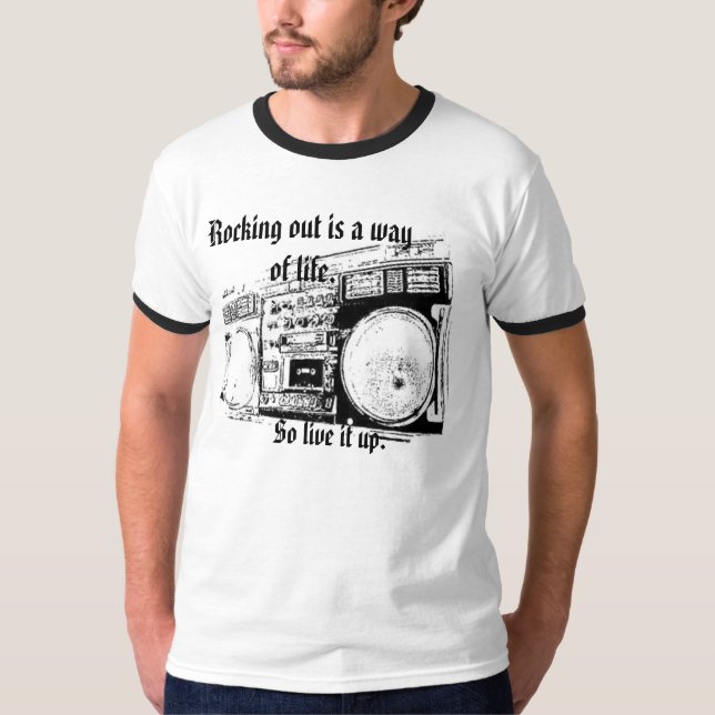 Camiseta Rocha para fora (Frente)