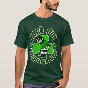 Camiseta Rocha para fora com seu trevo para fora!