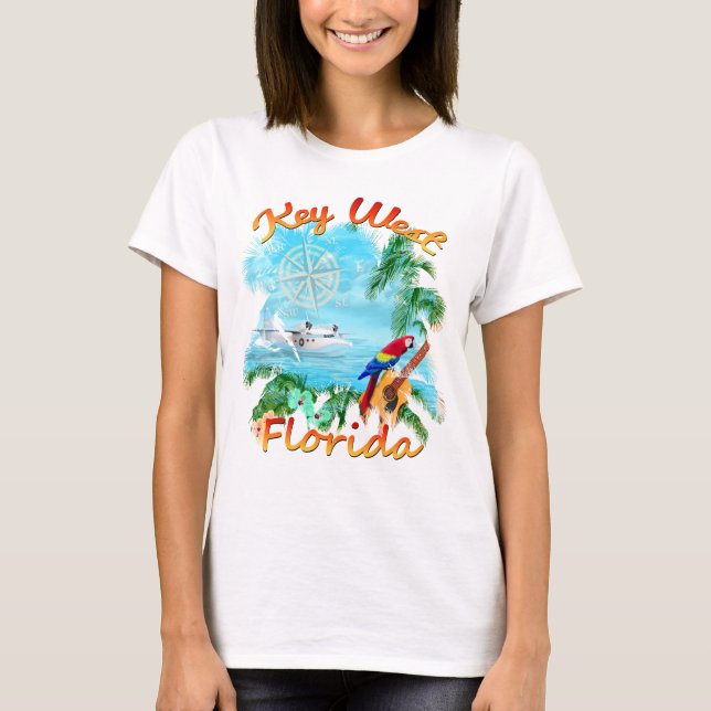 Camiseta Rocha tropical de Key West (Frente)