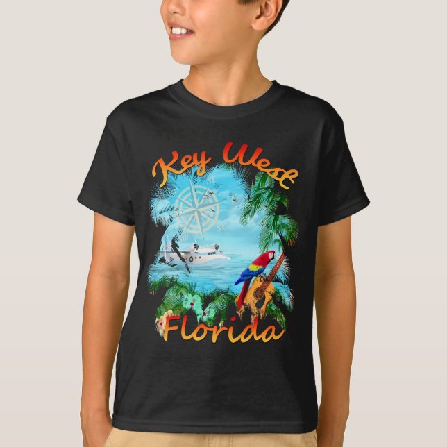 Camiseta Rocha tropical de Key West (Frente)