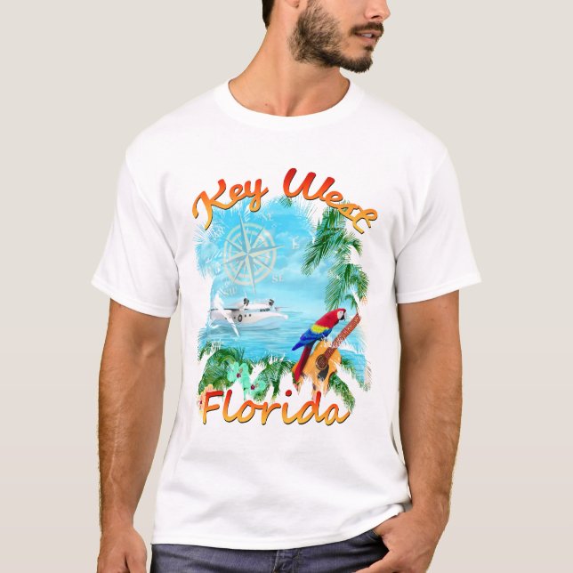 Camiseta Rocha tropical de Key West (Frente)