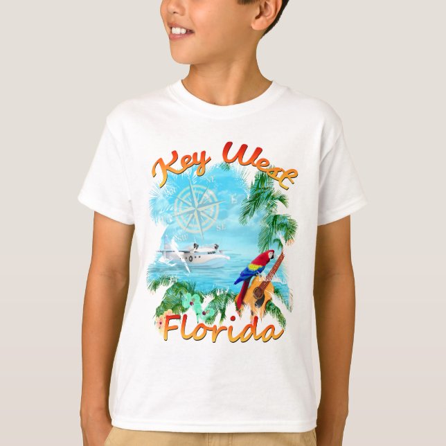 Camiseta Rocha tropical de Key West (Frente)