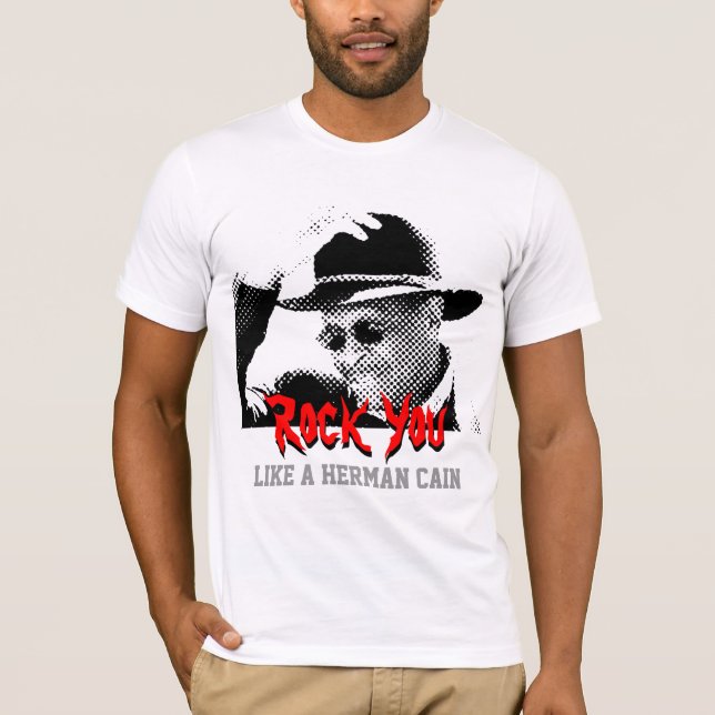 Camiseta Rocha você gosta de um Herman Cain (Frente)