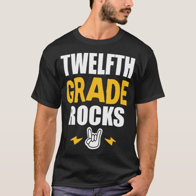 Camiseta Rochas 12 De Volta À Rua De Professores De Música  (Frente)