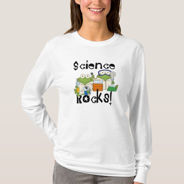 Camiseta Rochas da ciência dos sapos (Frente)
