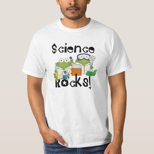 Camiseta Rochas da ciência dos sapos (Frente)