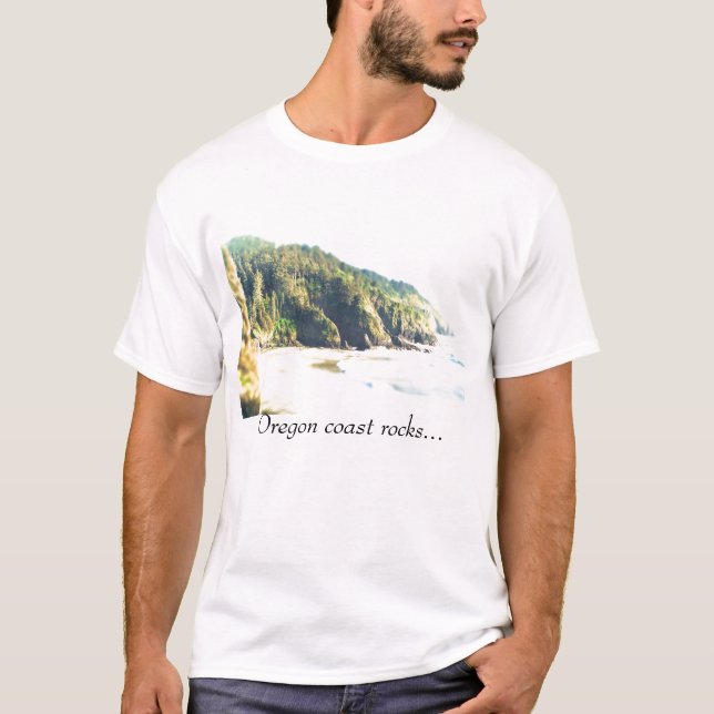 Camiseta Rochas da costa de Oregon… (Frente)