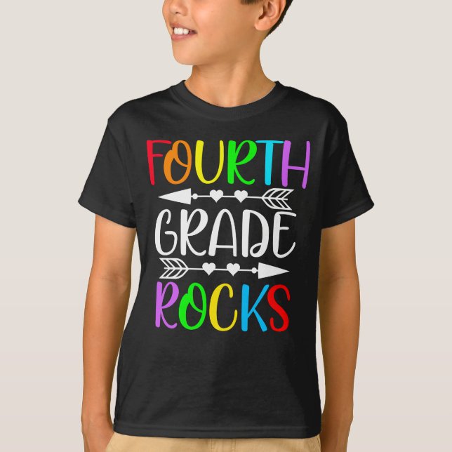 Camiseta rochas da quarta série (Frente)