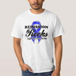 Camiseta Rochas da remissão - consciência do cancro do