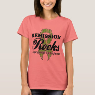 Camiseta Rochas da remissão - consciência do linfoma de