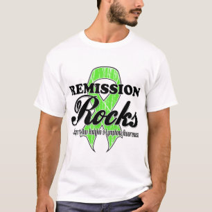 Camiseta Rochas da remissão - consciência do linfoma de