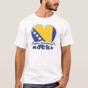 Camiseta Rochas de Bósnia & de Herzegovina