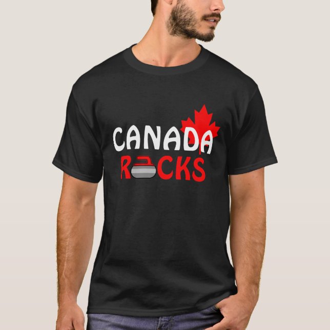 Camiseta Rochas de Canadá - ondulando (Frente)