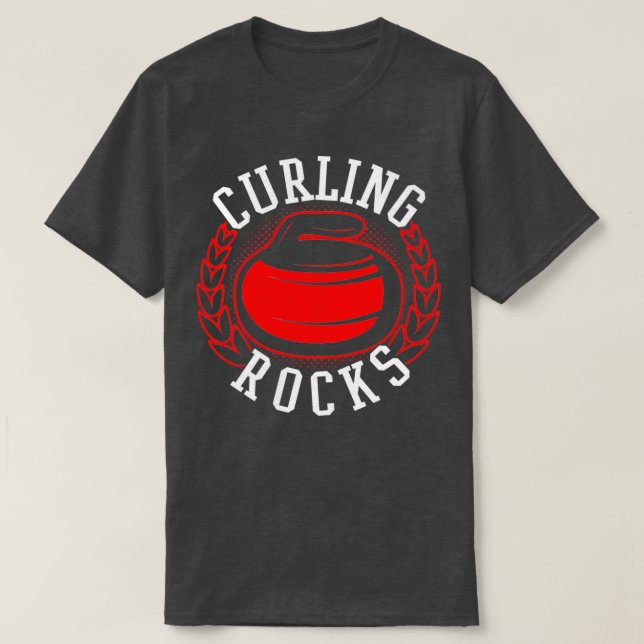 Camiseta Rochas de Curling 8 (Frente do Design)