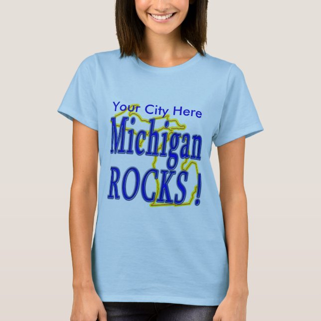 Camiseta Rochas de Michigan! (Frente)