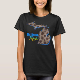 Camiseta Rochas de Michigan | Estilo de pedra de Petoskey