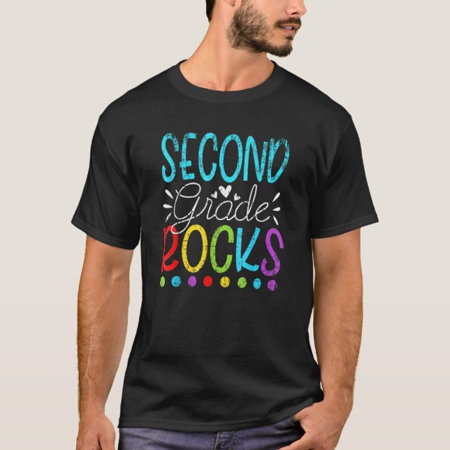 Camiseta Rochas De Nível Alô De Segundo Grau De segundo De  (Frente)