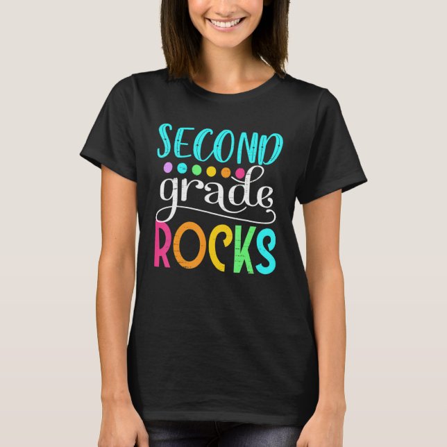 Camiseta Rochas De Nível Alô De Segundo Grau De segundo De  (Frente)