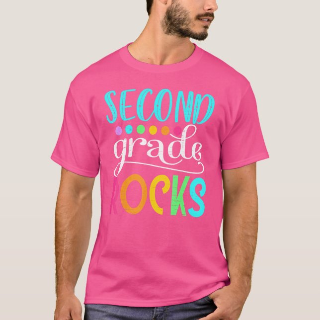 Camiseta Rochas De Nível Alô De Segundo Grau De segundo De  (Frente)