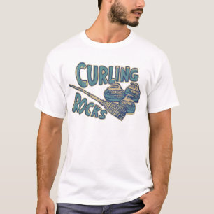 Camiseta Rochas de ondulação do vintage