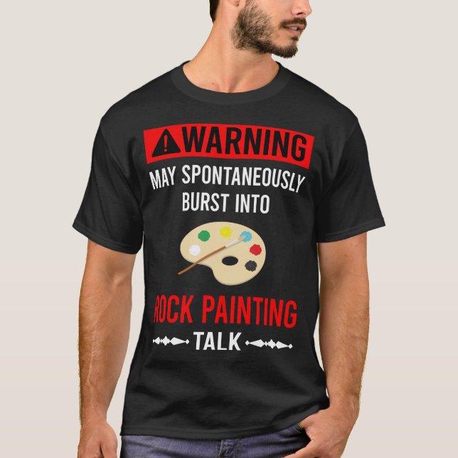 Camiseta Rochas de Pintura do Red Warning (Frente)