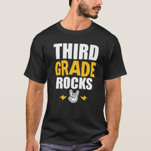 Camiseta Rochas Do 3º Ano De Volta Ao Estudo De Professores