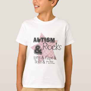 Camiseta rochas do autismo
