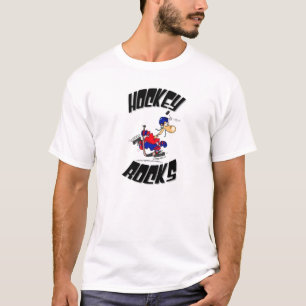 Camiseta rochas do hóquei - personalizadas