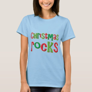 Camiseta Rochas do Natal no vermelho e no verde