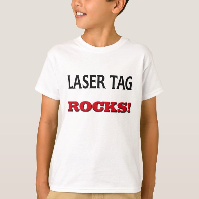 Camiseta Rochas do Tag do laser (Frente)