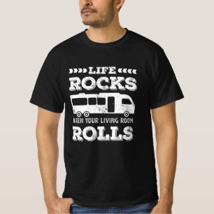 Camiseta Rochas Life - Engraçado Presente de Motorhome RV
