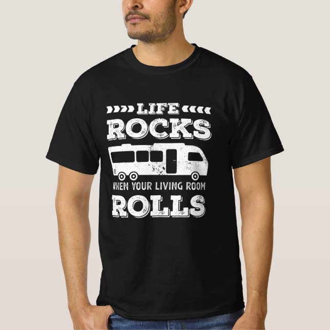 Camiseta Rochas Life - Engraçado Presente de Motorhome RV (Frente)