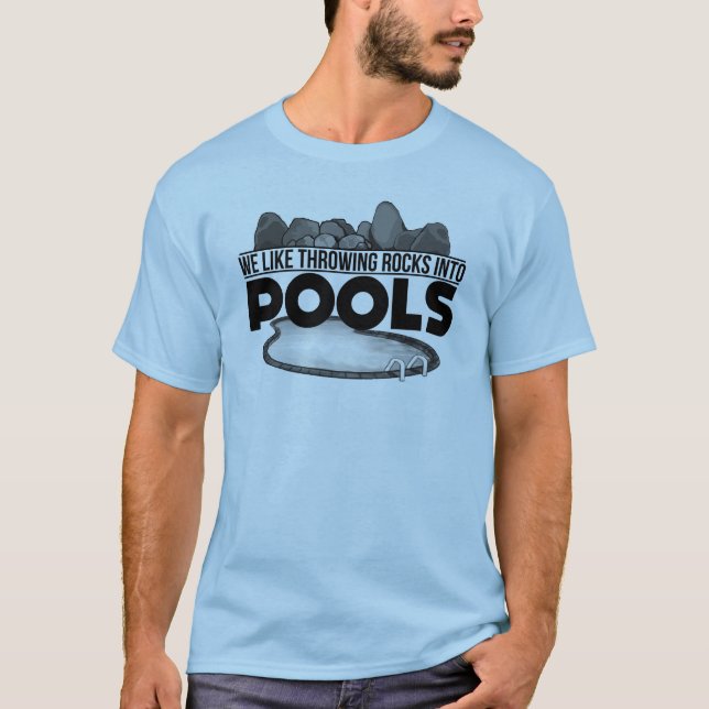 Camiseta Rochas nas piscinas (Frente)