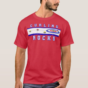 Camiseta Rochas onduladas Azul-Gelo