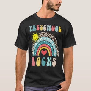 Camiseta Rochas Pré-Escolares Coração Cotovelo Cotovelo Pri