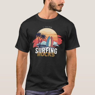 Camiseta Rochas surfando!