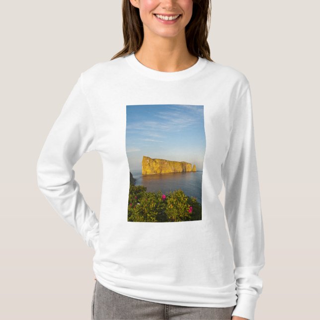 Camiseta Rocher Perce (Rocha Perce), Quebec, Canadá. (Frente)