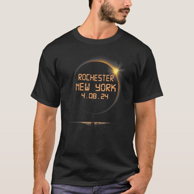 Camiseta Rochester New York NY Total Solar Eclipse 8 de abr (Frente)