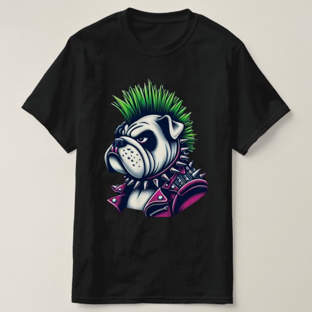 CAMISETA ROCK 12 DO BOLLDOG PUNK (Frente do Design)