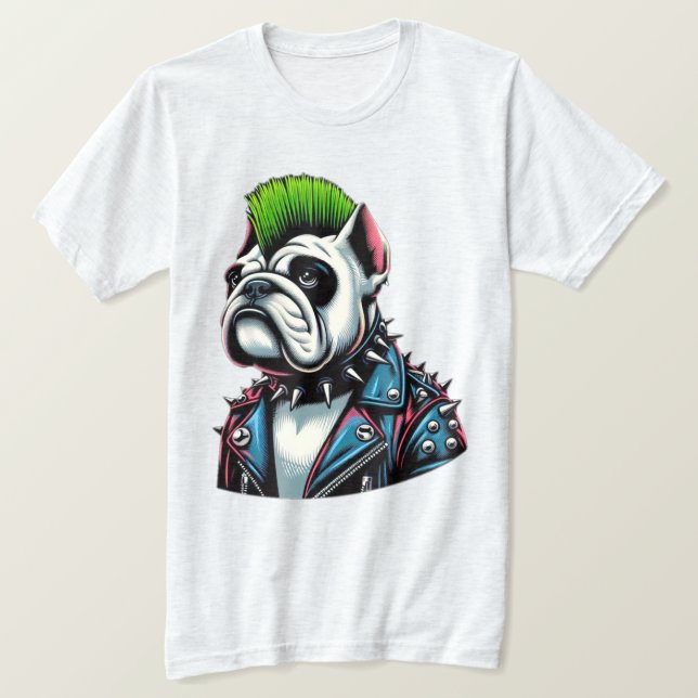 CAMISETA ROCK 16 DO BOLLDOG-PUNK (Frente do Design)