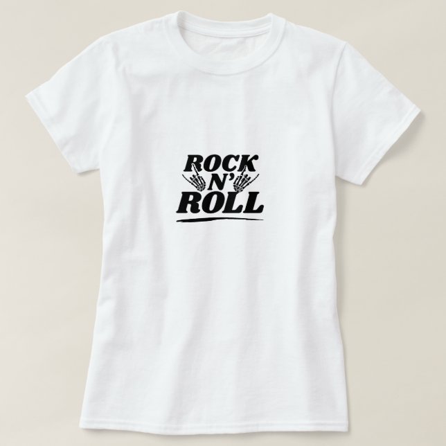 Camiseta Rock and roll (Frente do Design)