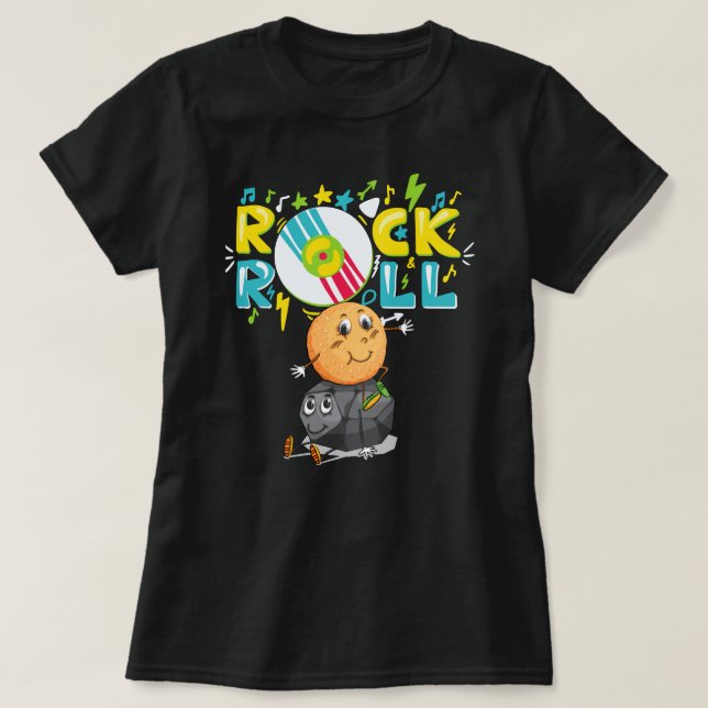 Camiseta Rock and Roll (Frente do Design)