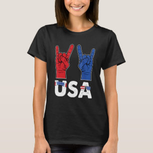 Camiseta Rock And Roll 4 De Julho Legal EUA Patriotic Ameri