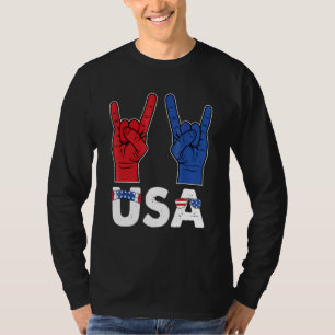 Camiseta Rock And Roll 4 De Julho Legal EUA Patriotic Ameri