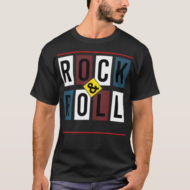 Camiseta Rock and Roll ao Vivo (Frente)