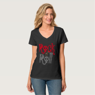 Camiseta Rock and Roll Black Rock n Roll T-shirt Design