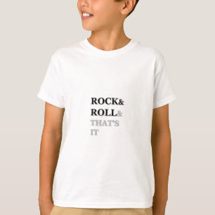 Camiseta Rock and Roll E é isso